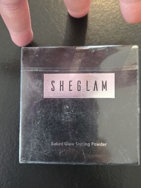 Sheglam Black Compact with Pink Accent Translucent And New